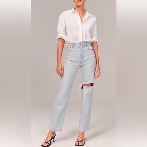 Ultra High Rise 90s Straight Jean - Abercrombie & Fitch